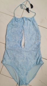 Aerie sky blue one piece bathing suit